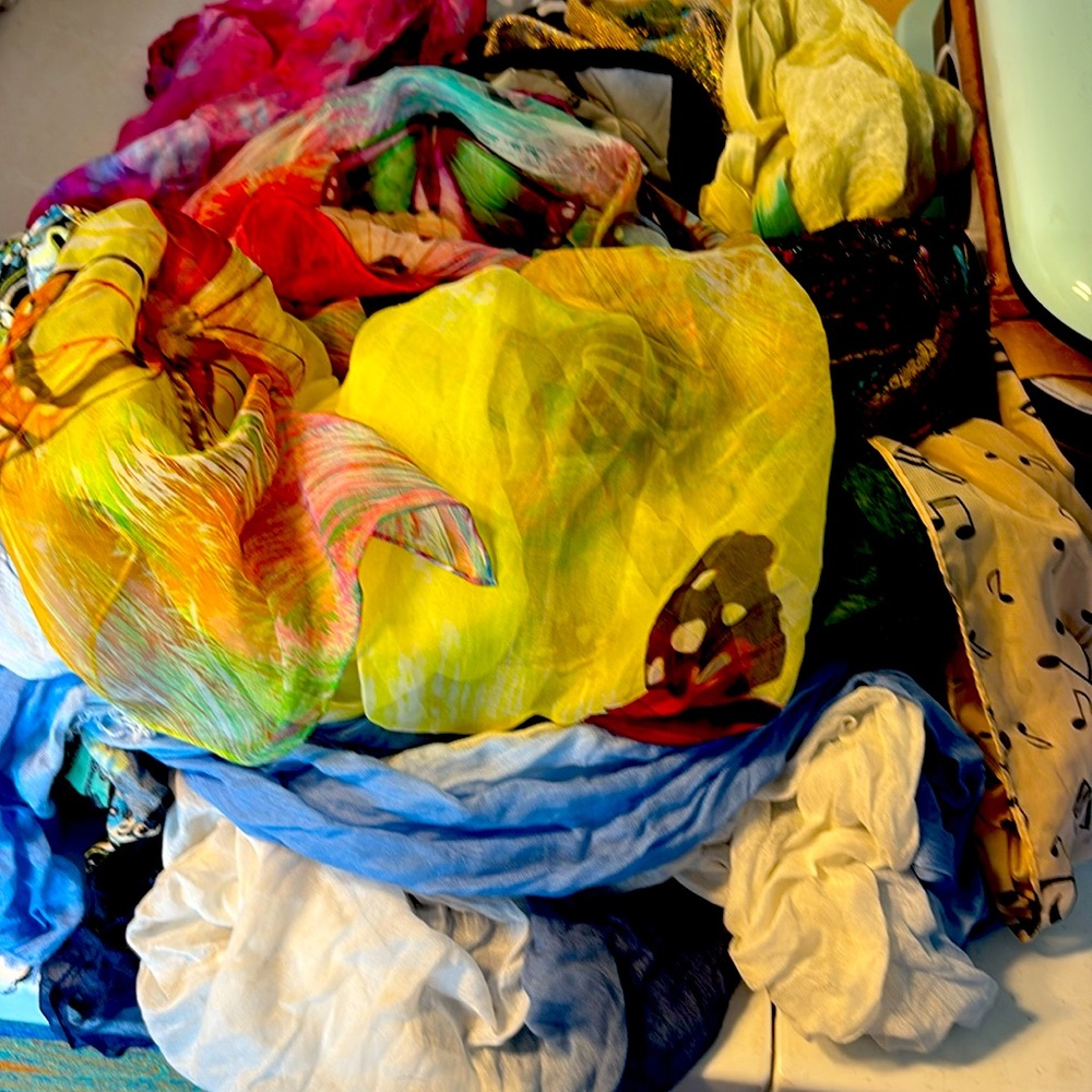 Bag of scarves!
